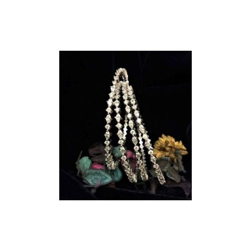 Petite duo pear round bangle