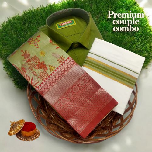 SS Kalashala Lime Green Kupera Silk Saree & 