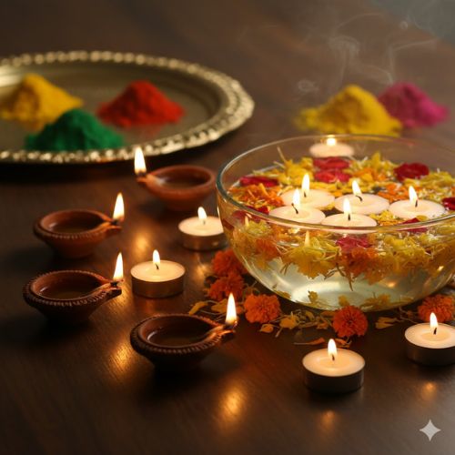 T-light, floating candles by Saksham HOBBY C