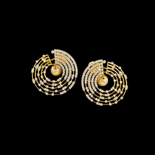 Circle of Peace Pearl Earring