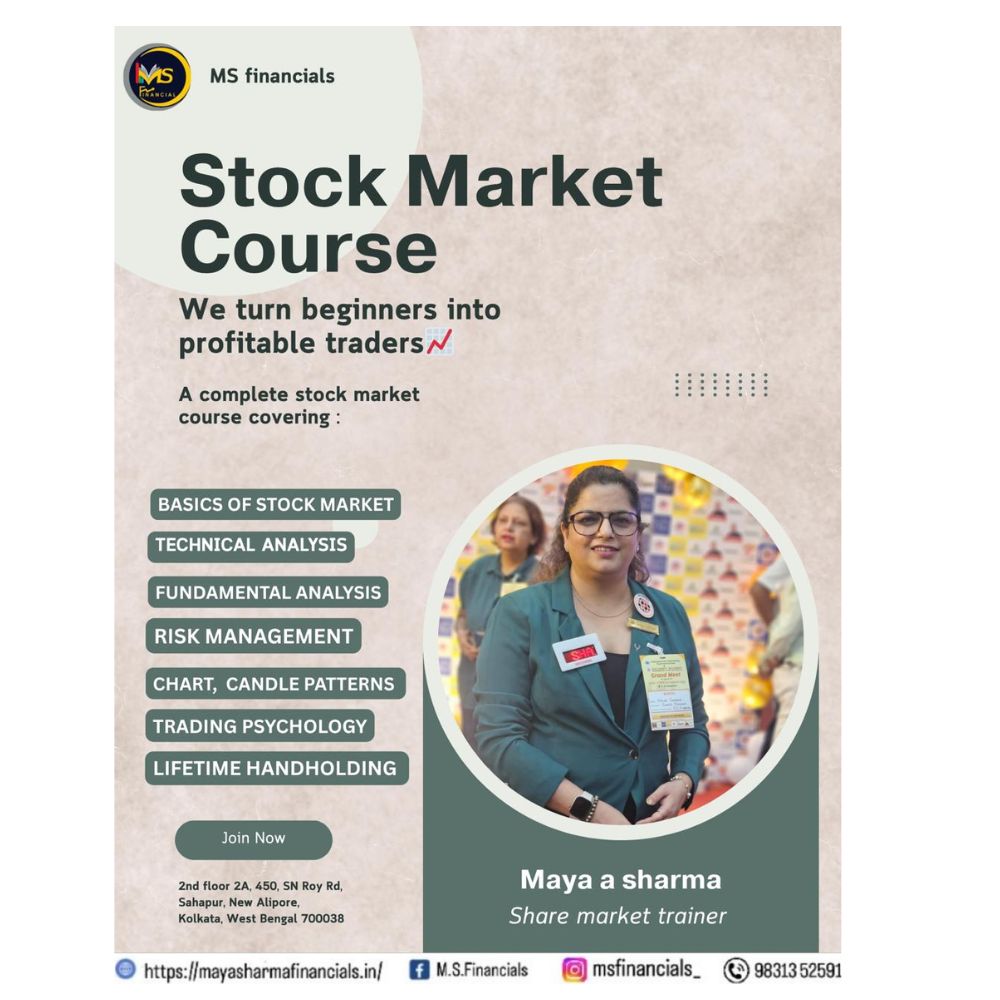 Basic Share Market Course – 3 Classes by Maya Sharma
