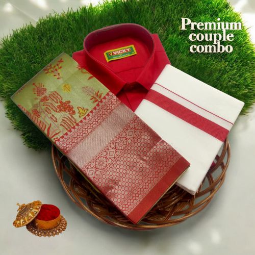 SS Kalashala Red & Green Kupera Silk Saree S