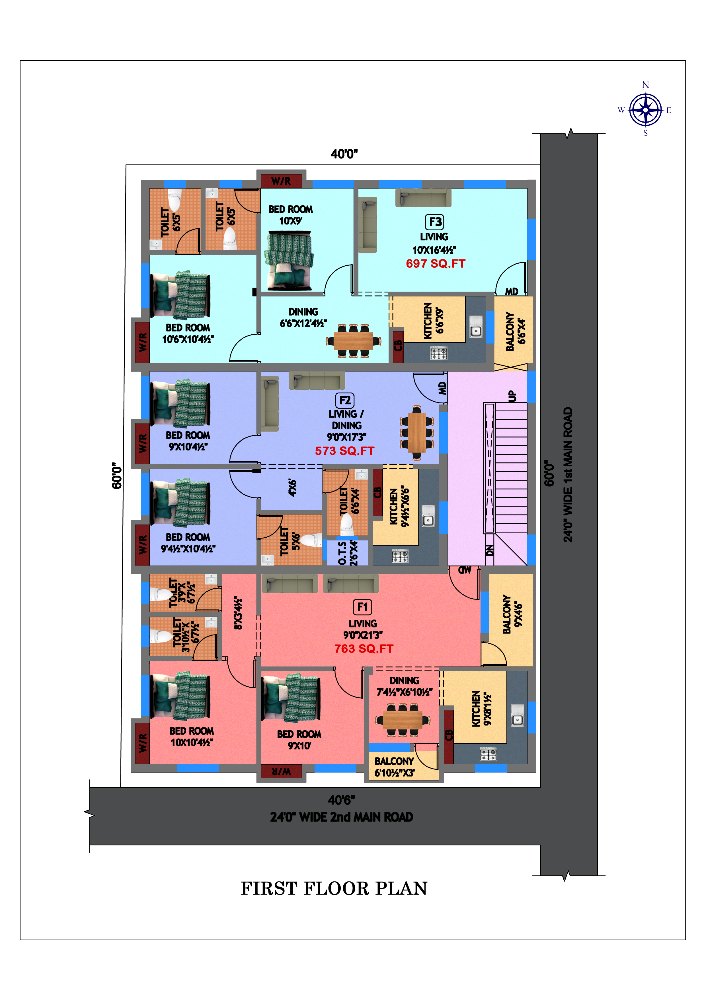 2D Layout Plan Up to 100 sq. ft