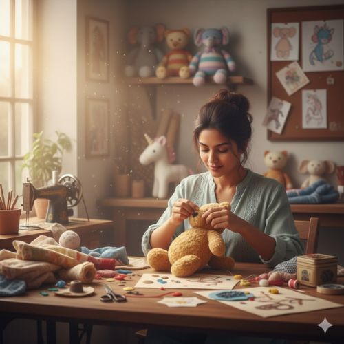 Softtoys making Class by Saksham HOBBY CLASS