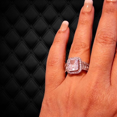 Ecstacy Emerald Cut Ring