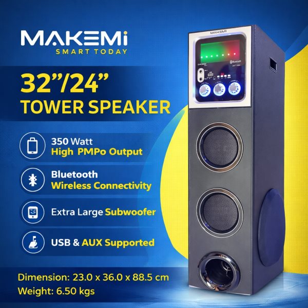 MAKEMI 32'' LED Tower Speaker